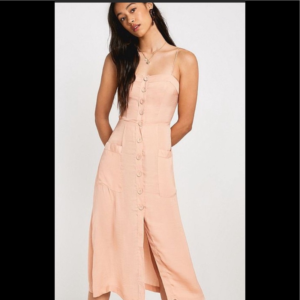 Urban Outfitters Satin Midi Dress NWT